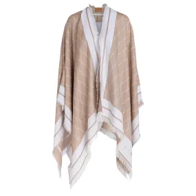 Elisabetta Franchi Cape en twill de soie Butter
